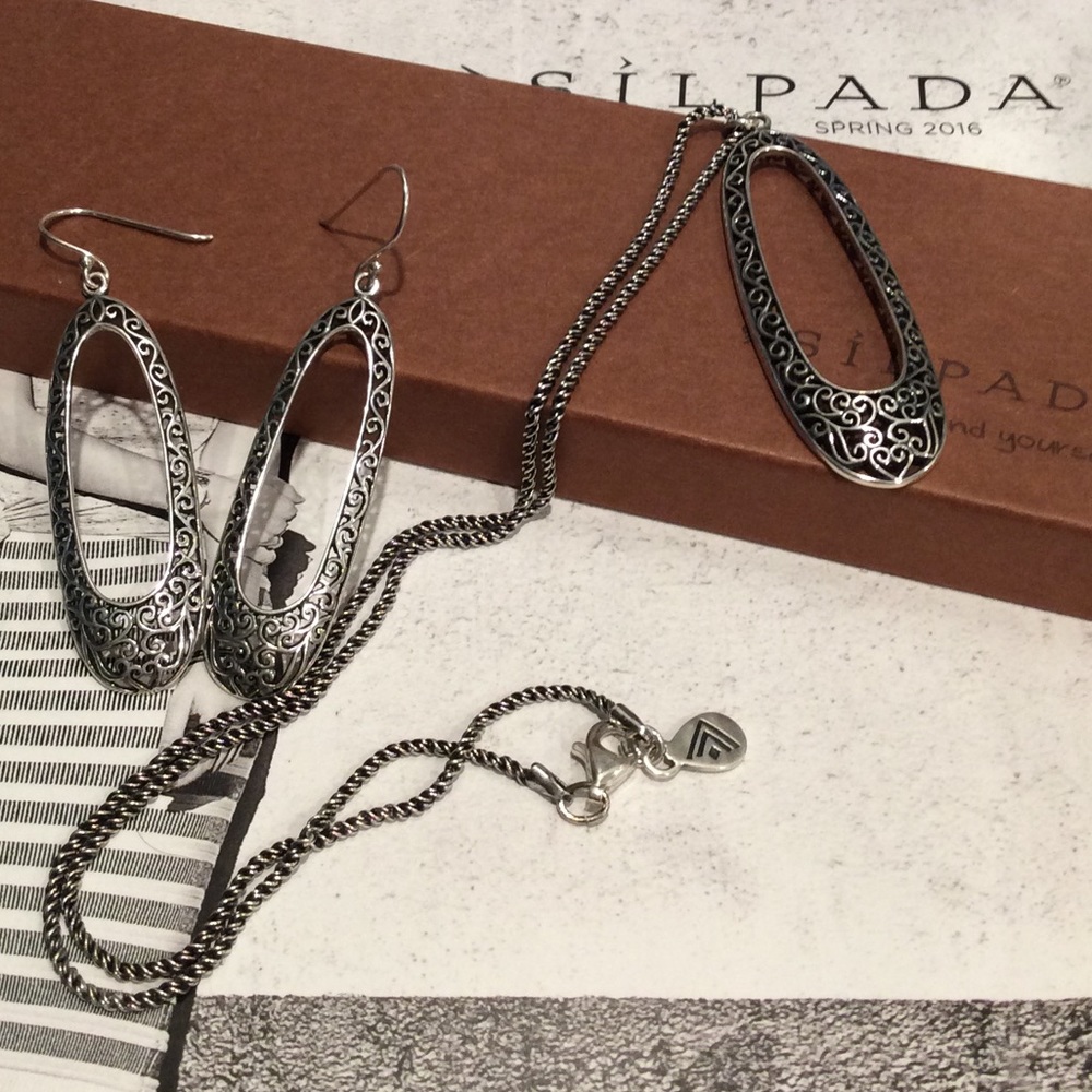 Silpada Necklace and Earring Set